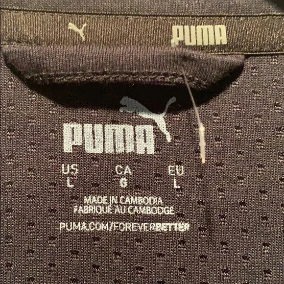 Puma Logo Jacket Full Zip Track Jacket Cardigan Black - Picture 7 of 13